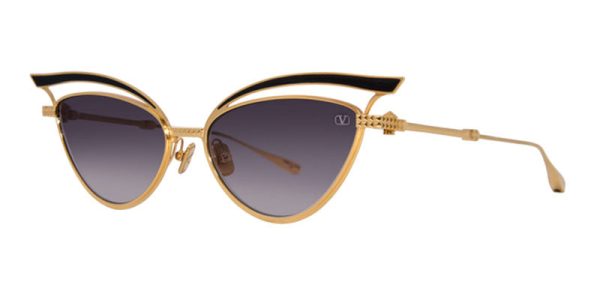 Valentino V-GLASSLINER VLS-118 A Yellow Gold/Black Enamel/Dark Grey to Light Grey AR