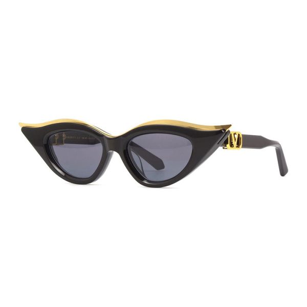 Valentino V-GOLDCUT-II VLS-114 A Black/Yellow Gold/Dark Grey AR