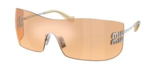 Miu miu 0MU B53S 1BC80Y Orange mirror silver gradient