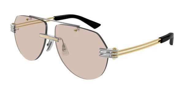 Bottega Veneta BV1342S Silver/GOLD 002