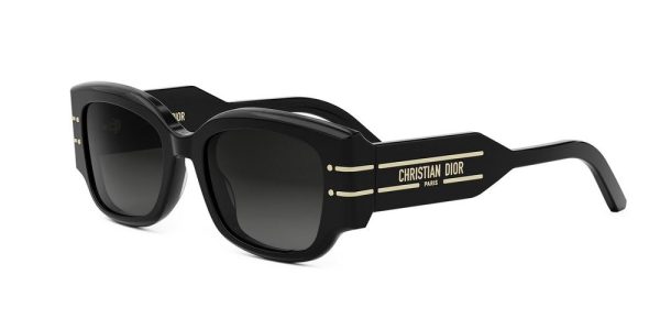 DiorSignature S13I Black Rectangle Sunglasses