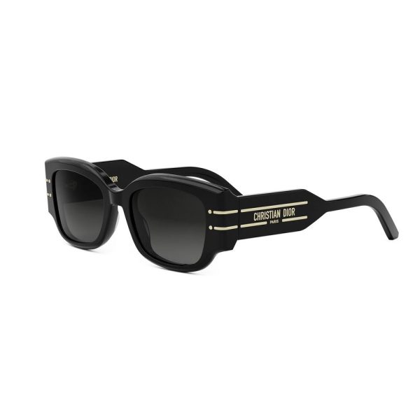 DiorSignature S13I Black Rectangle Sunglasses