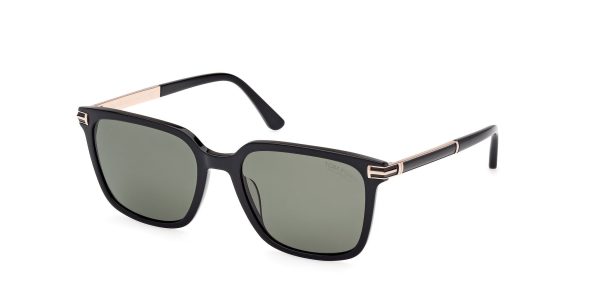 Tom Ford FT1183-01R-56 BLACK / GREEN 56MM TOM FORD SUNGLASSES